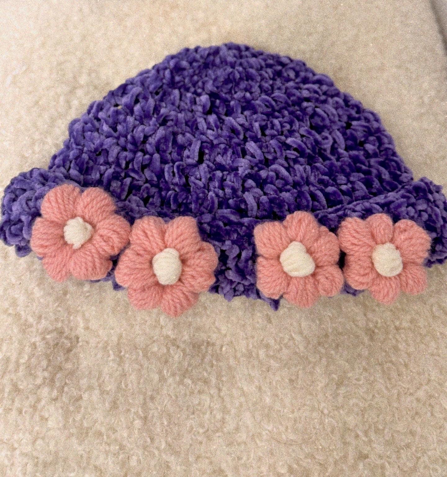 bonnet with flowers